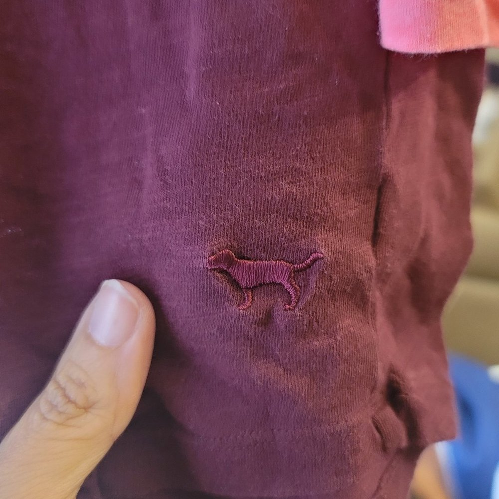 2 tone long sleeve pink shirt